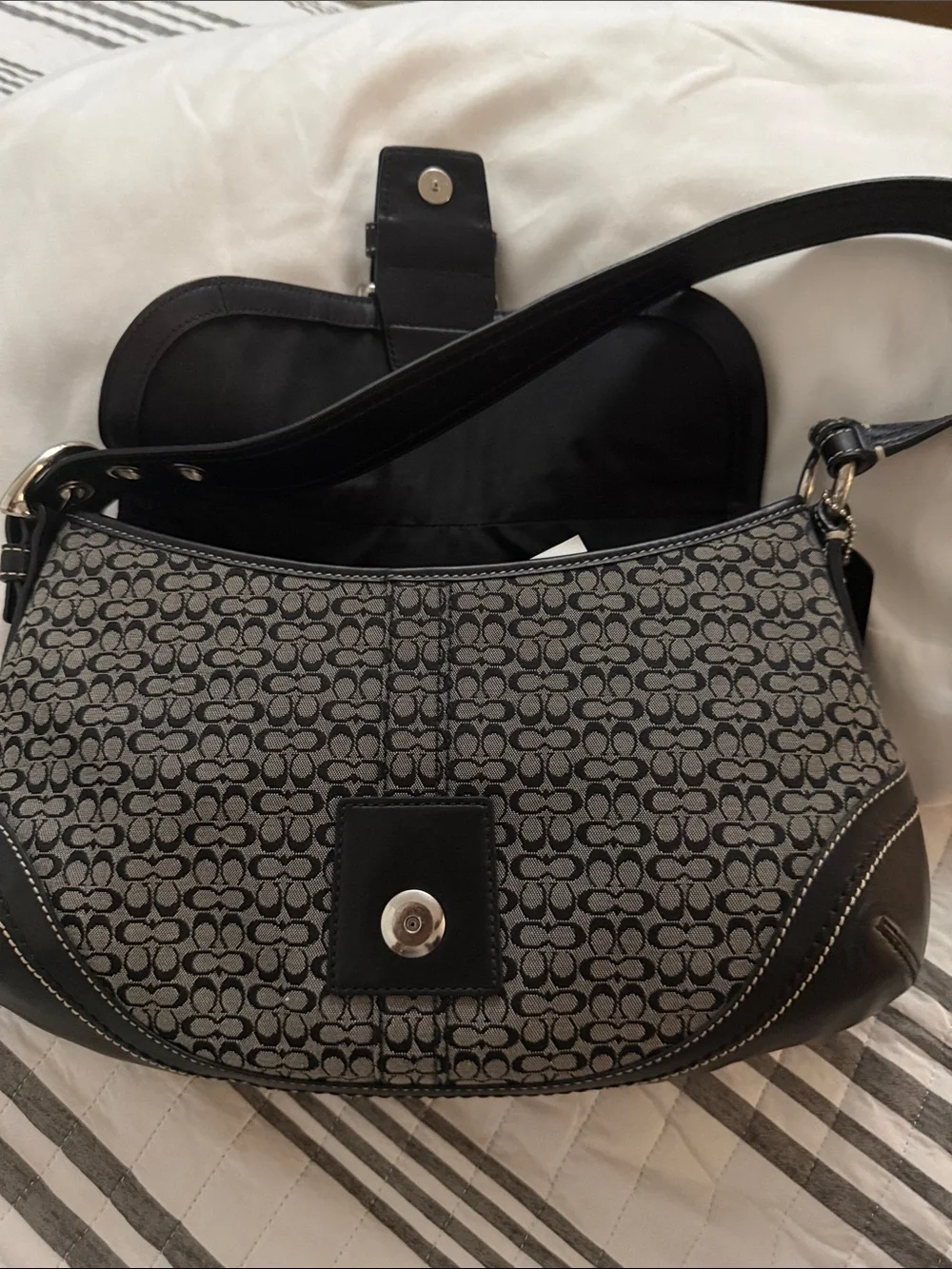 Coach Soho Mini C Flap Hobo Shoulder Bag